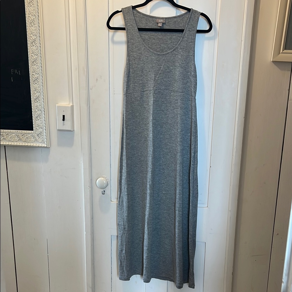 Gray Sleeveless Maxi Dress